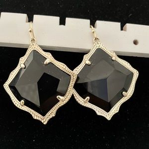 Kendra Scott black onyx gold earrings